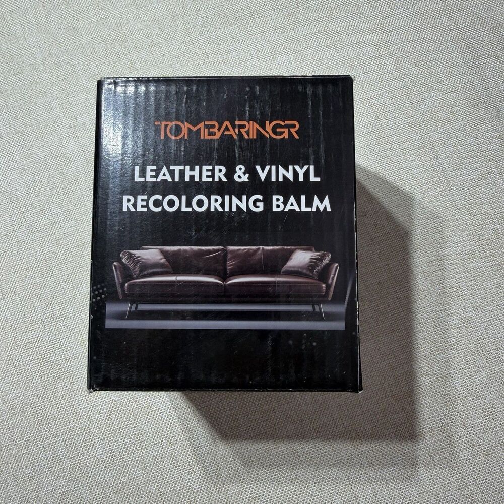 TOMBARINGER Leather & Vinyl Recoloring Balm Dark Gray 8.8oz 250g Repair Kit